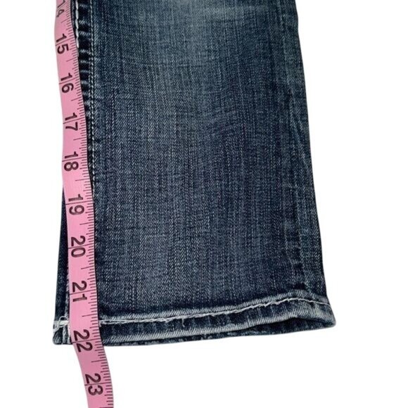 Rock Revival Sasha P31 Bootcut Jeans Womens 29 Dark Wash Distressed Denim Embroi - Picture 15 of 15